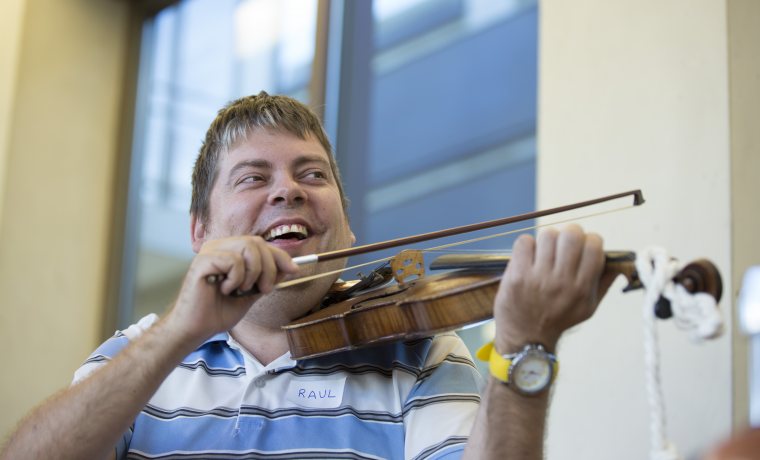 Orchestra morning for people with intellectual disabilities